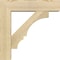 Ekena Millwork Balboa Block Rough Sawn Bracket w/ Offset Brace, Douglas Fir, 6"W x 22"D x 22"H BKT0604X22X22BOA05RDF - alternate 2